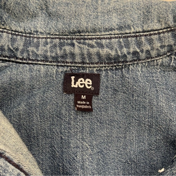NWT Lee Blue Denim Button-Down Dress - Picture 13 of 15